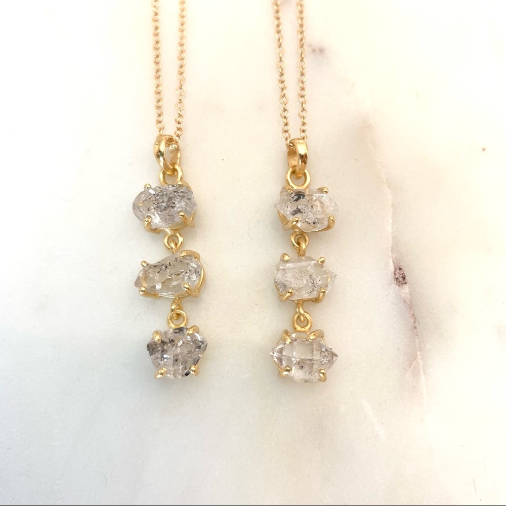 HERKIMER DIAMOND PENDANT NECKLACE